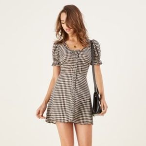 Reformation Page Dress Checkers